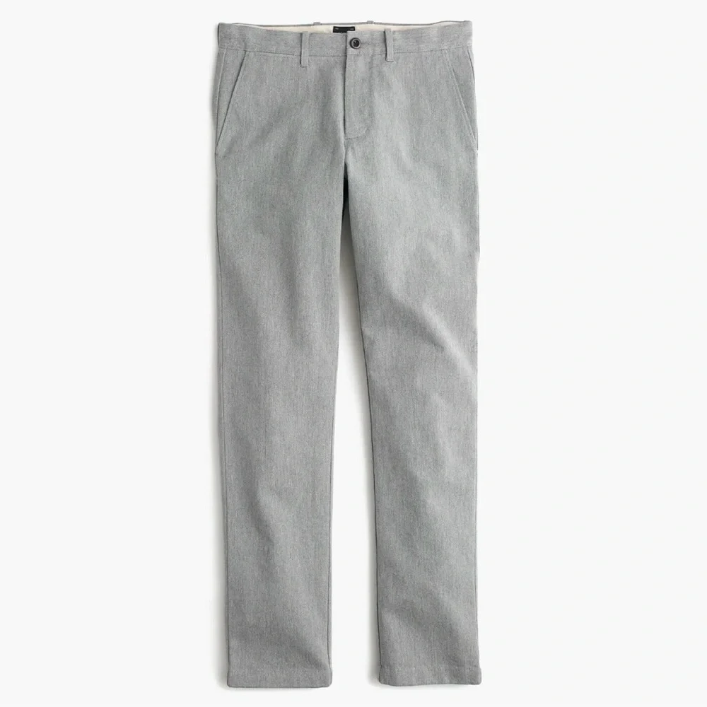 J Crew 32 Gray Brushed Cotton Melange Twill 770 Pant Trouser Straight Fit Leg‎ - Picture 8 of 11